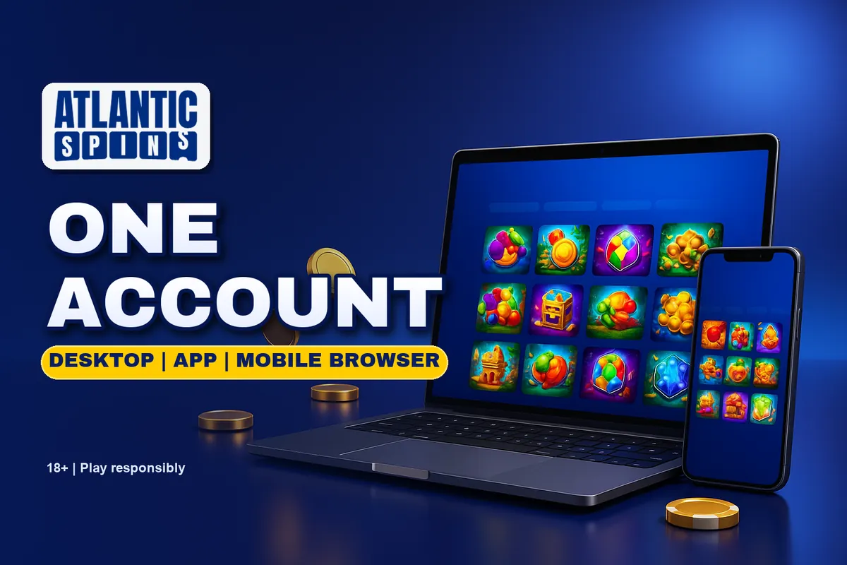 Atlantic Spins login on desktop, app and mobile